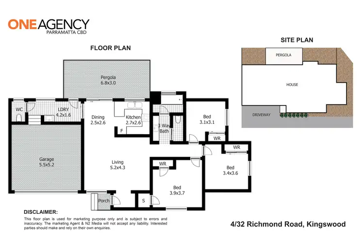 Floorplan of Homely villa listing, 4/32 Richmond Road, Kingswood NSW 2747