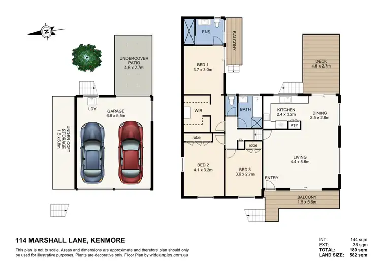 Floorplan of Homely house listing, 114 Marshall Lane, Kenmore QLD 4069