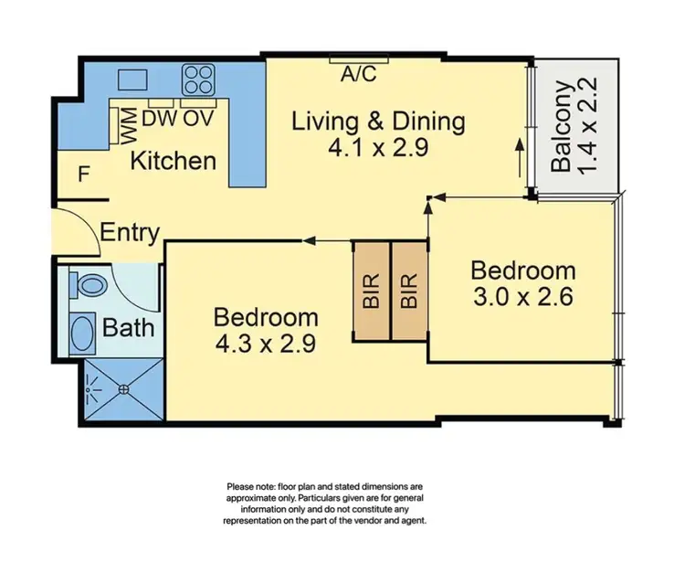 Floorplan of Homely apartment listing, 4705/38 Rose Lane, Melbourne VIC 3000