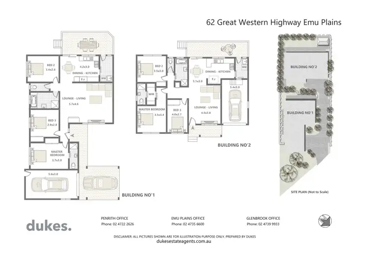 Floorplan of Homely semi-detached listing, 62 Great Western Highway, Emu Plains NSW 2750