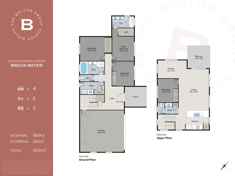Floorplan of Homely house listing, 10/44 Scoparia Drive, Brookwater QLD 4300