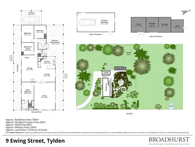 Floorplan of Homely house listing, 9 Ewing Street, Tylden VIC 3444