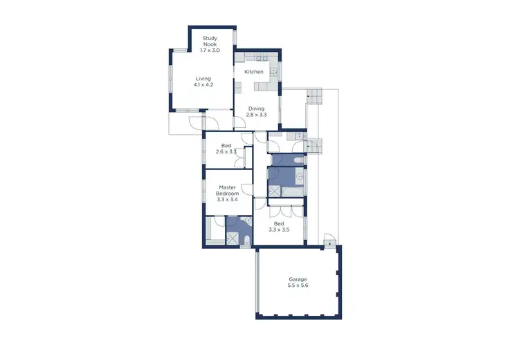 Floorplan of Homely unit listing, 2/50 Elmhurst Road, Blackburn VIC 3130