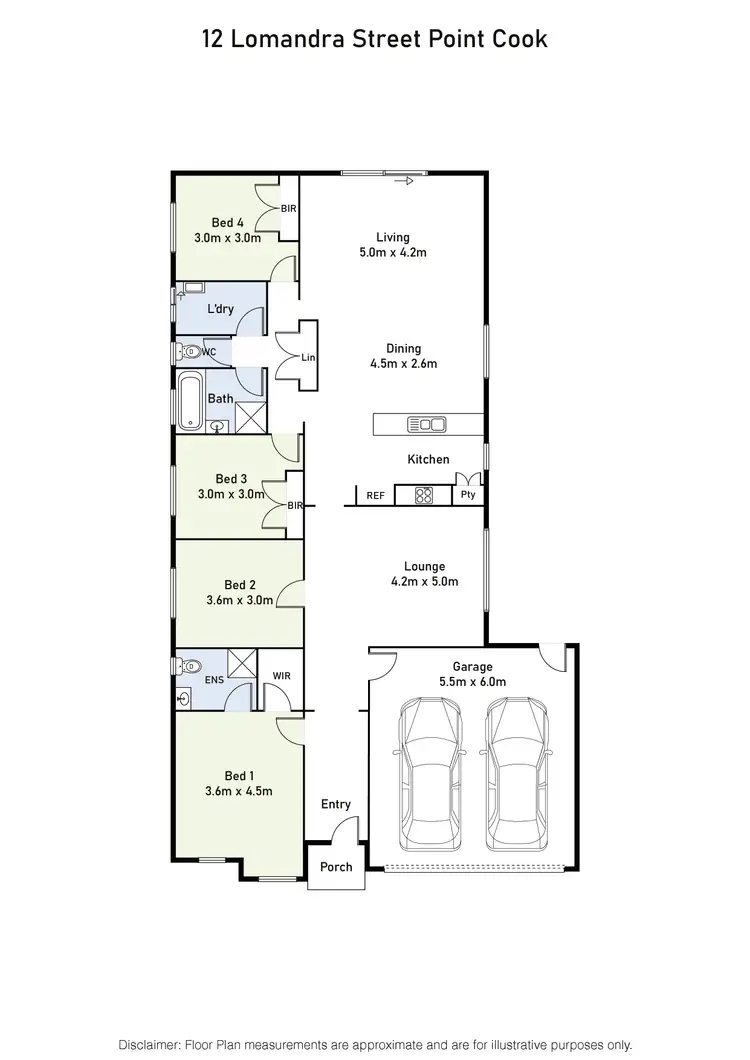 Floorplan of Homely house listing, 12 Lomandra Street, Point Cook VIC 3030
