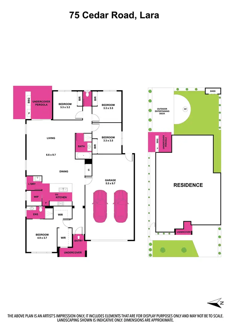 Floorplan of Homely house listing, 75 Cedar Road, Lara VIC 3212