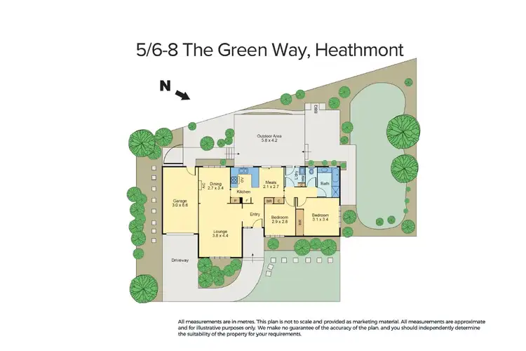 Floorplan of Homely unit listing, 5/6-8 The Greenway, Heathmont VIC 3135