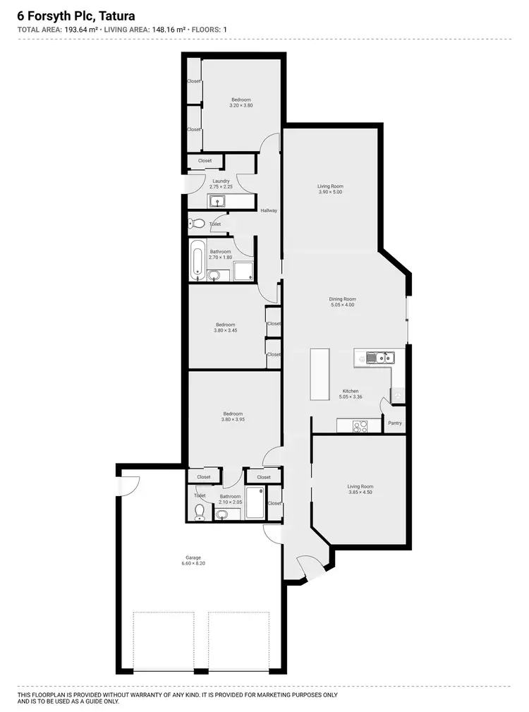 Floorplan of Homely house listing, 6 Forsyth Place, Tatura VIC 3616