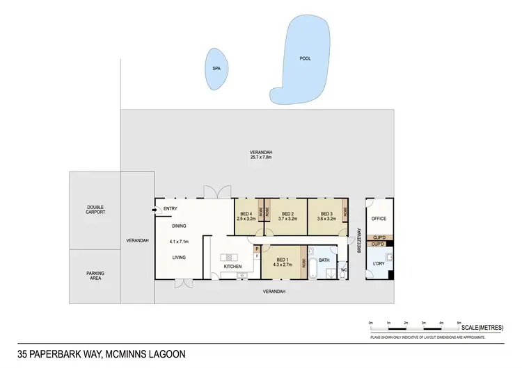 Floorplan of Homely house listing, 35 Paperbark Way, Mcminns Lagoon NT 822