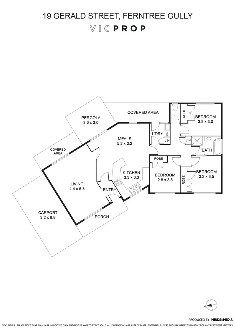 Floorplan of Homely house listing, 19 Gerald Street, Ferntree Gully VIC 3156