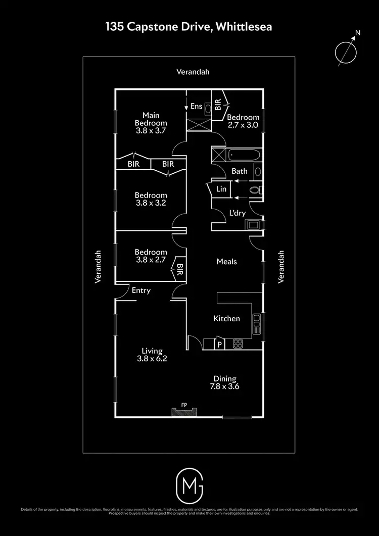Floorplan of Homely house listing, 135 Capstone Drive, Whittlesea VIC 3757