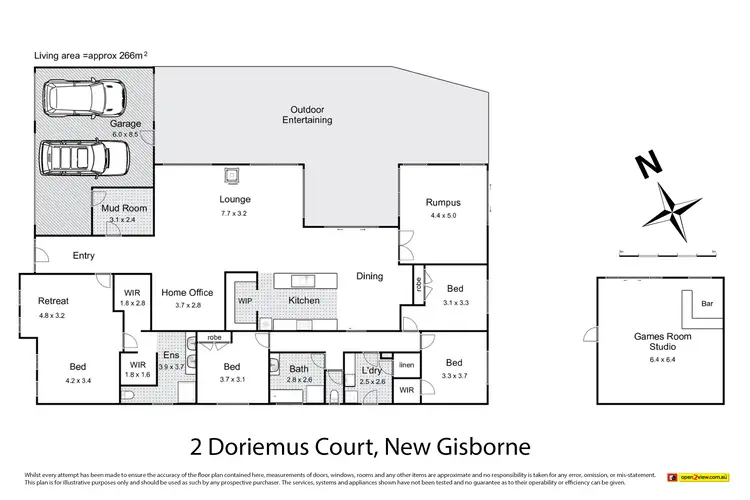 Floorplan of Homely house listing, 2 Doriemus Court, New Gisborne VIC 3438