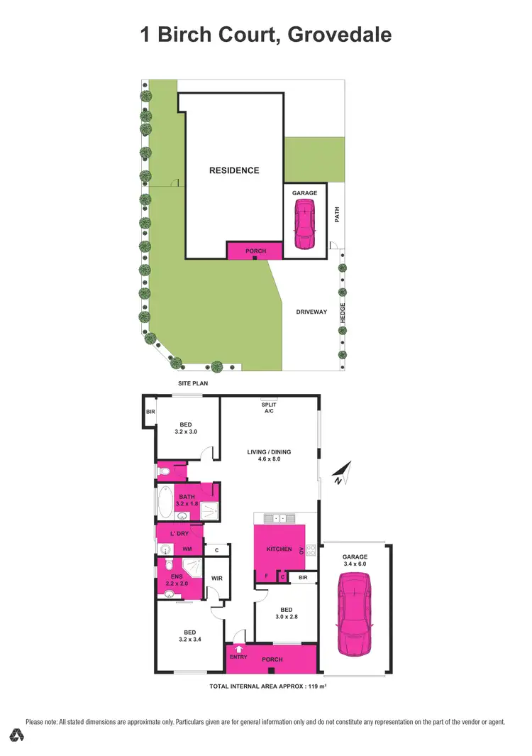 Floorplan of Homely house listing, 1 Birch Court, Grovedale VIC 3216
