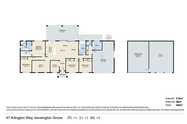 Floorplan of Homely house listing, 47 Arlington Way, Kensington Grove QLD 4341