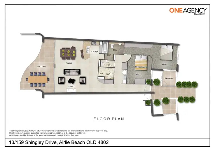 Floorplan of Homely unit listing, 13/159 Shingley Drive, Cannonvale QLD 4802