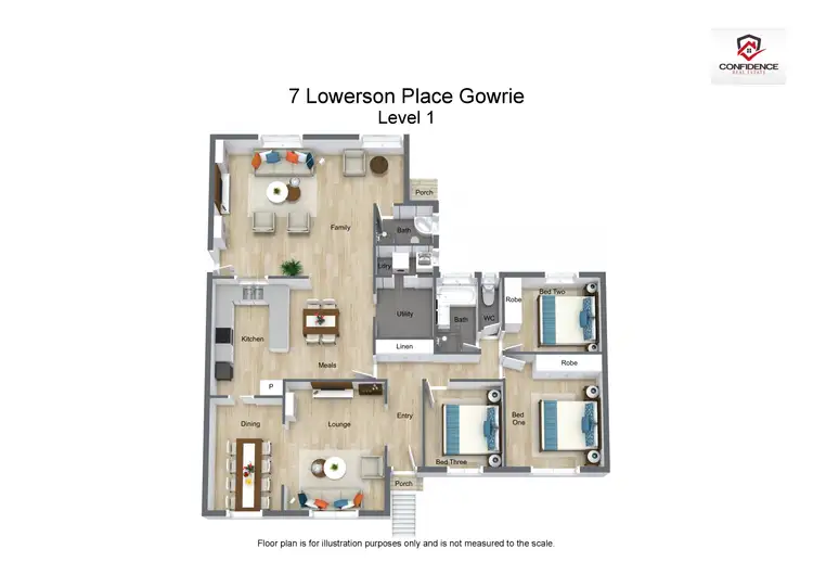 Floorplan of Homely house listing, 7 Lowerson Place, Gowrie ACT 2904
