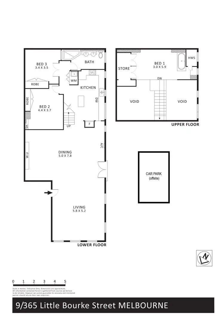 Floorplan of Homely apartment listing, 9/365 Little Bourke Street, Melbourne VIC 3000