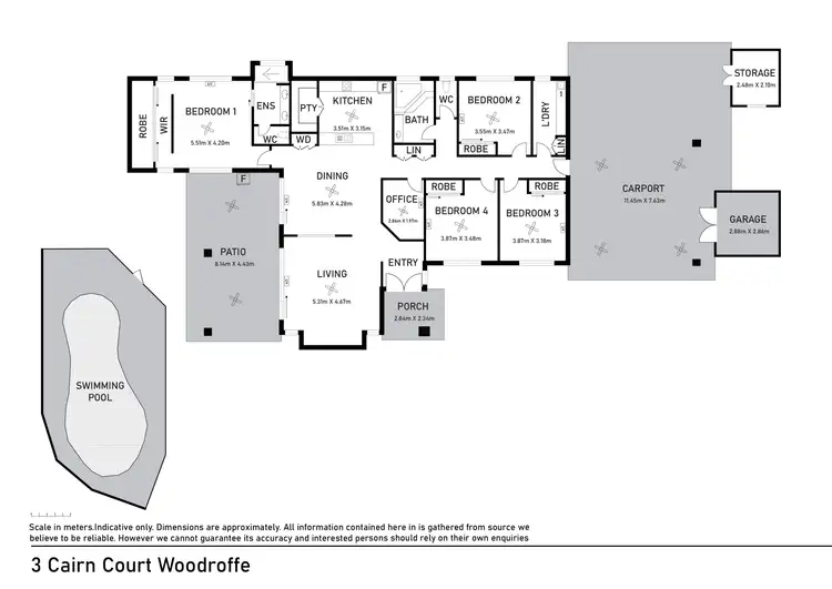 Floorplan of Homely house listing, 3 Cairn Court, Woodroffe NT 830