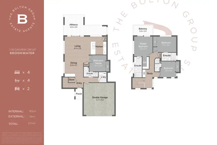 Floorplan of Homely house listing, 7/30 Oakview Circuit, Brookwater QLD 4300