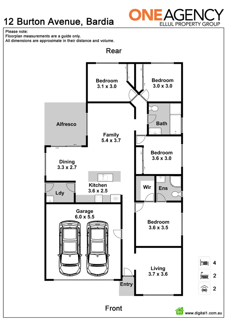 Floorplan of Homely house listing, 12 Burton Avenue, Bardia NSW 2565