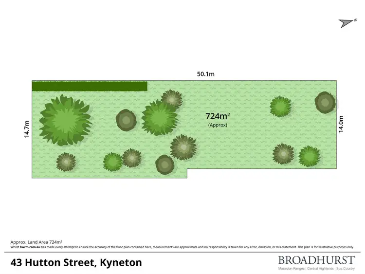 Floorplan of Homely land listing, 43 Hutton Street, Kyneton VIC 3444