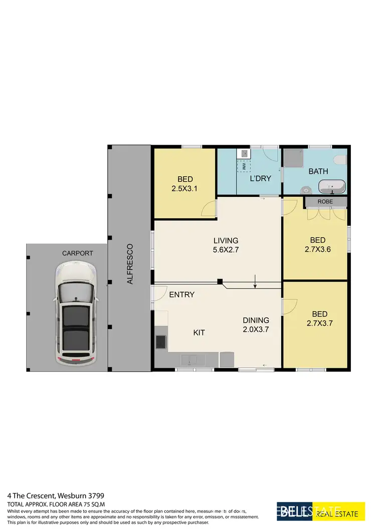 Floorplan of Homely house listing, 4 The Crescent, Wesburn VIC 3799