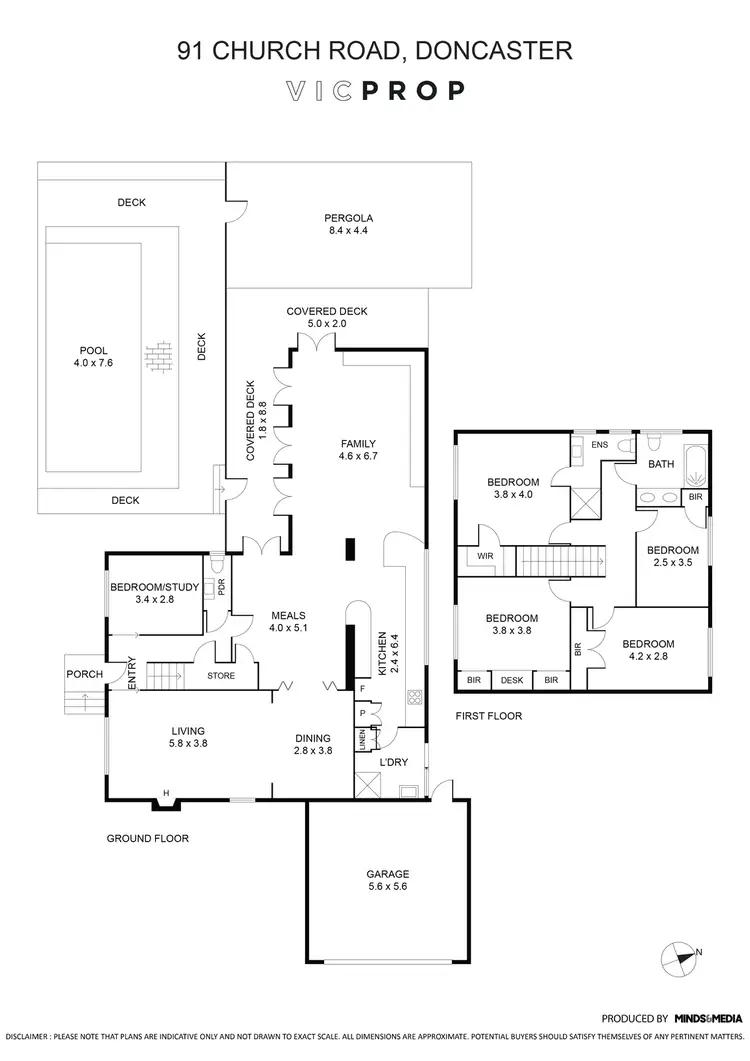 Floorplan of Homely house listing, 91 Church Road, Doncaster VIC 3108