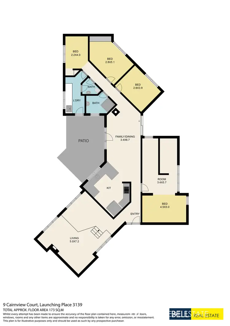 Floorplan of Homely house listing, 9 Cairnview Court, Launching Place VIC 3139