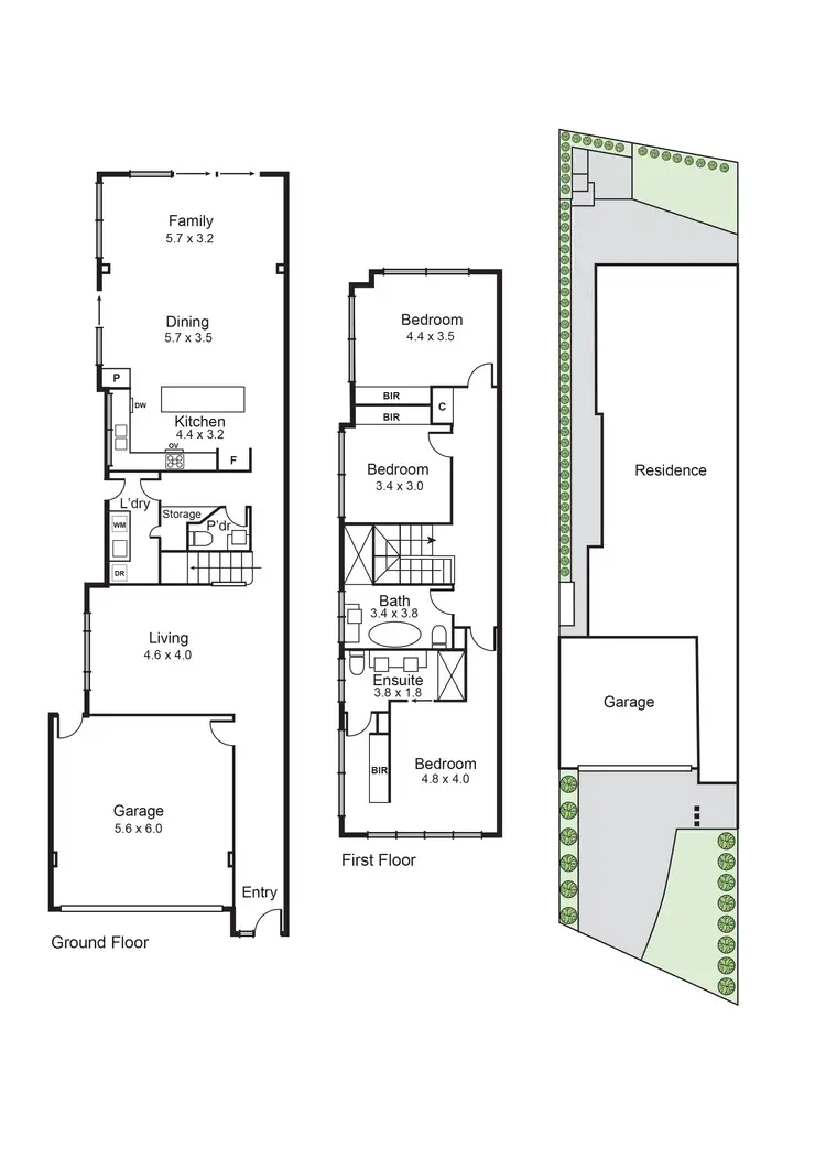 Floorplan of Homely townhouse listing, 58B Reid Street, Murrumbeena VIC 3163