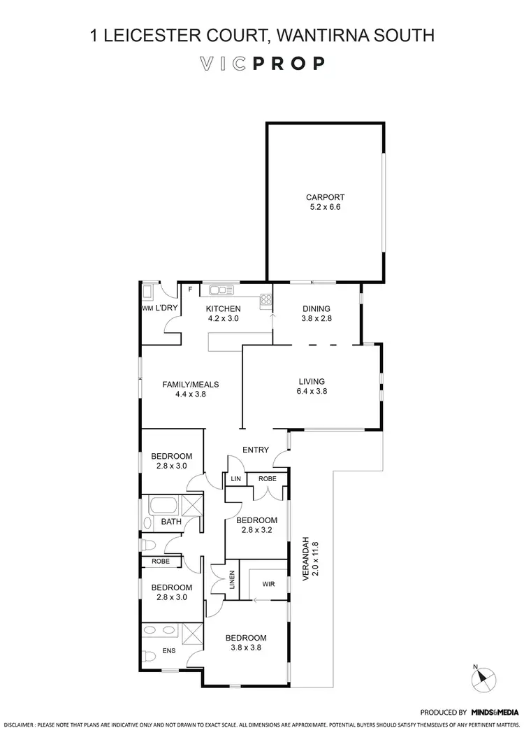 Floorplan of Homely house listing, 1 Leicester Court, Wantirna South VIC 3152