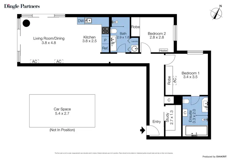 Floorplan of Homely apartment listing, 302/68 Latrobe Street, Melbourne VIC 3000