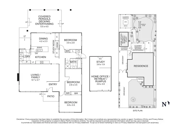 Floorplan of Homely house listing, 5 Pauline Avenue, Dingley Village VIC 3172