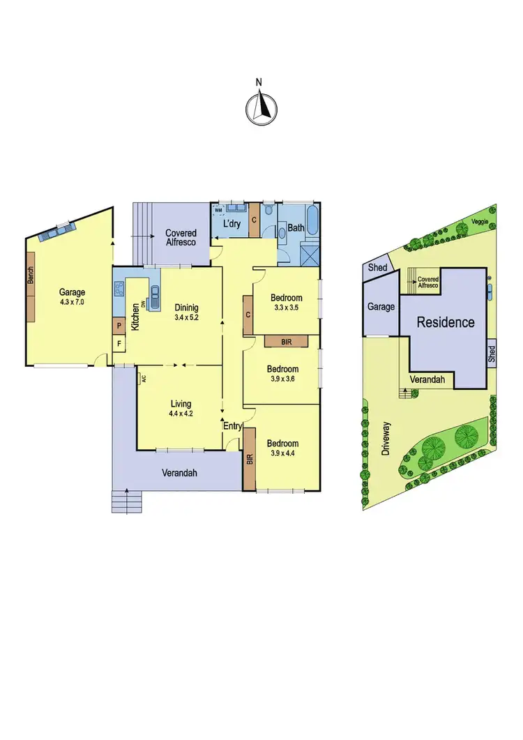 Floorplan of Homely house listing, 122 The Boulevard, Thomastown VIC 3074