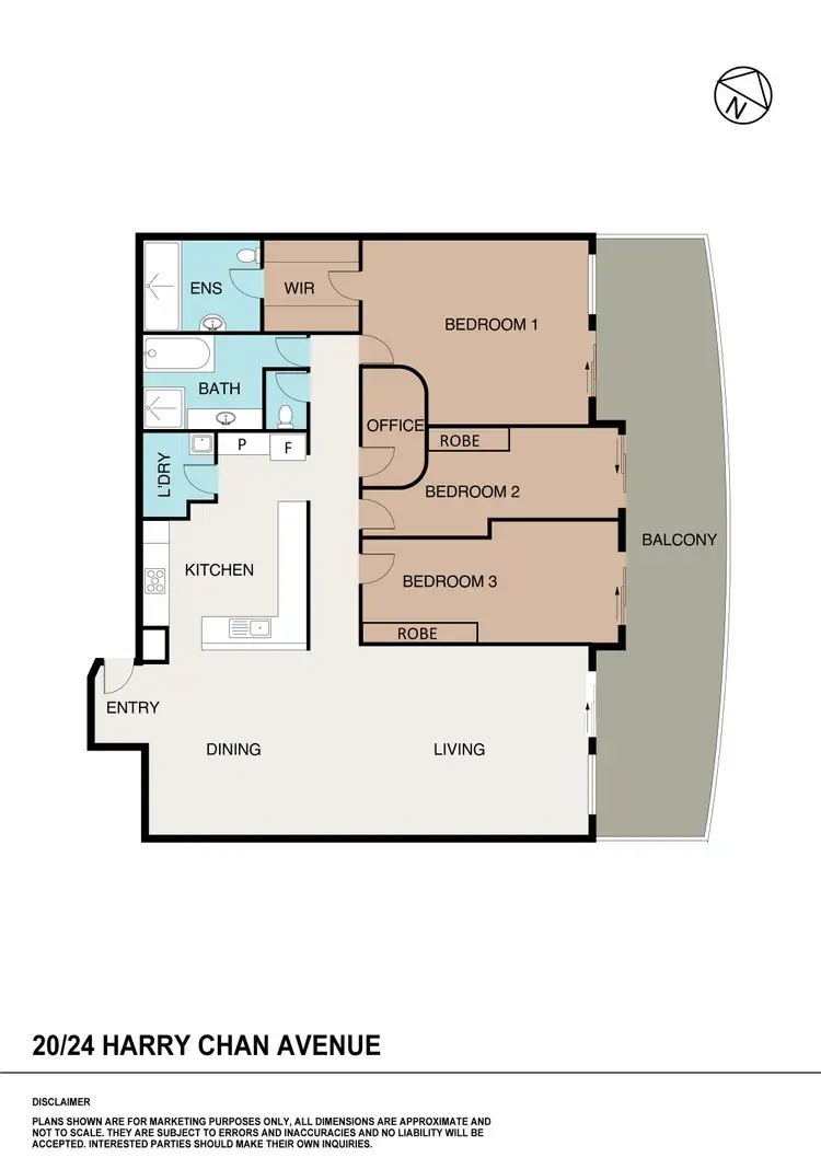 Floorplan of Homely unit listing, 20/24 Harry Chan Avenue, Darwin City NT 800