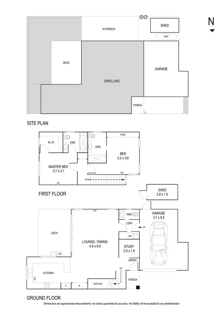Floorplan of Homely townhouse listing, 3/24 Greendale Road, Doncaster East VIC 3109