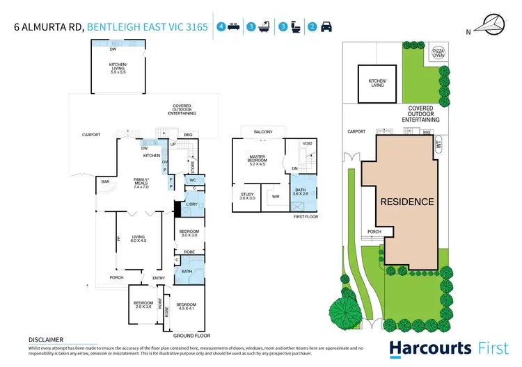 Floorplan of Homely house listing, 6 Almurta Road, Bentleigh East VIC 3165