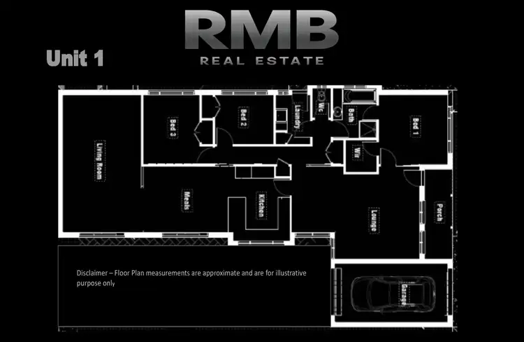 Floorplan of Homely unit listing, 1/21 Parklands Grove, Werribee VIC 3030