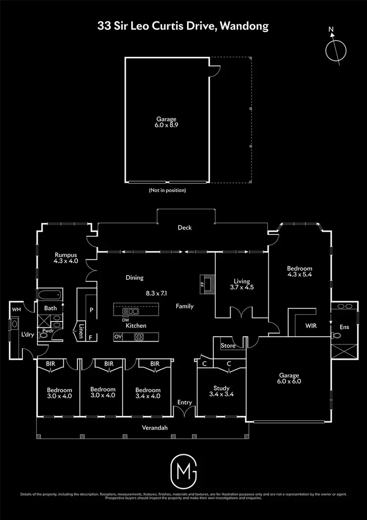Floorplan of Homely house listing, 33 Sir Leo Curtis Drive, Wandong VIC 3758