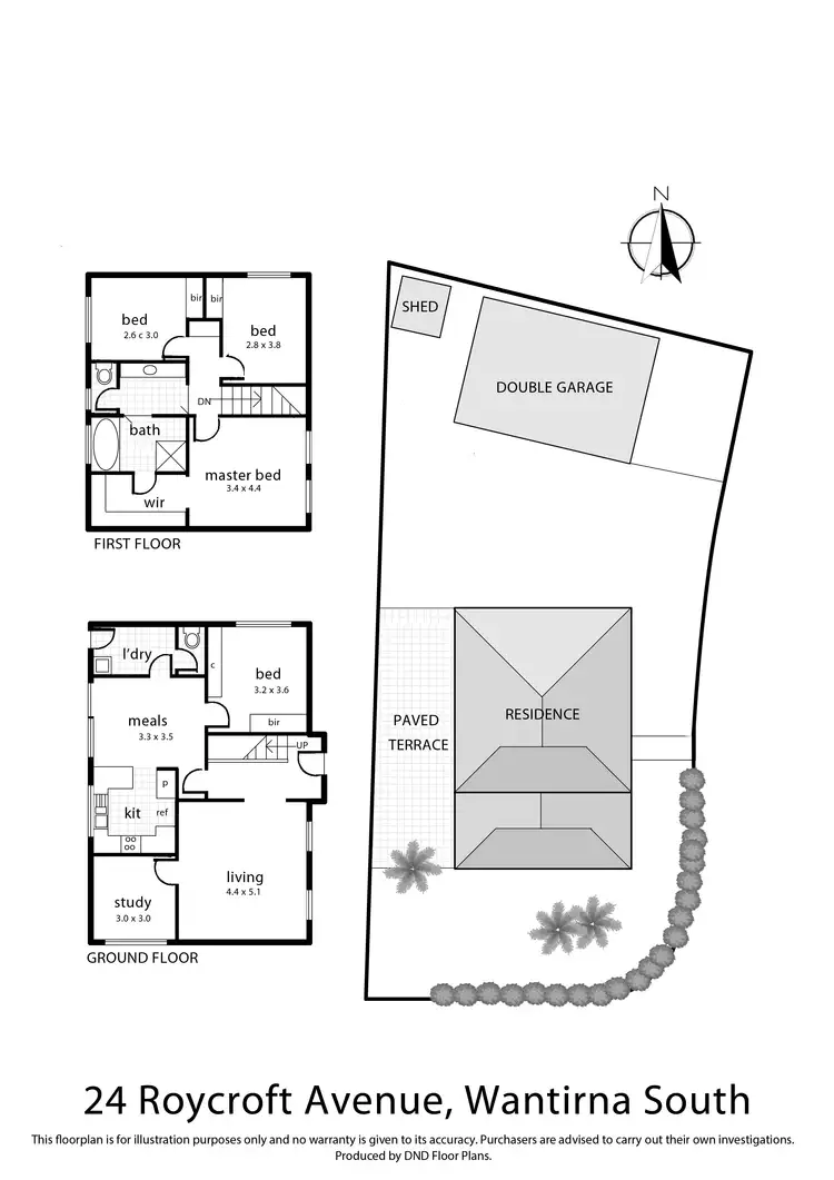 Floorplan of Homely house listing, 24 Roycroft Avenue, Wantirna South VIC 3152