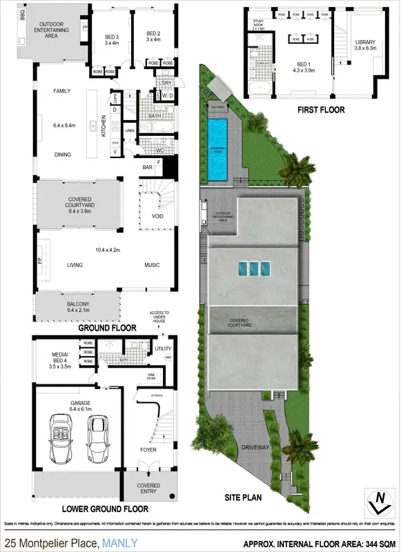 Floorplan of Homely house listing, 25 Montpelier Place, Manly NSW 2095