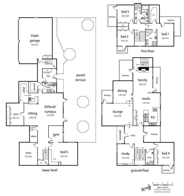 Floorplan of Homely house listing, 9 Anglemere Crescent, Donvale VIC 3111