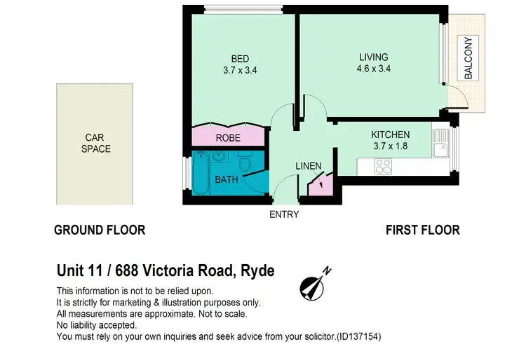 Floorplan of Homely unit listing, 11/688 Victoria Road, Ryde NSW 2112