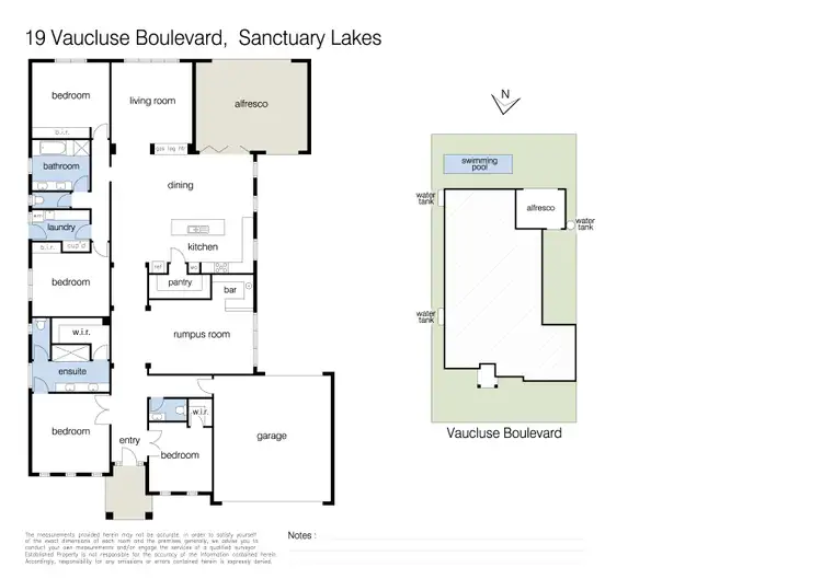 Floorplan of Homely house listing, 19 Vaucluse Boulevard, Sanctuary Lakes VIC 3030