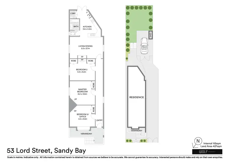 Floorplan of Homely house listing, 53 Lord Street, Sandy Bay TAS 7005