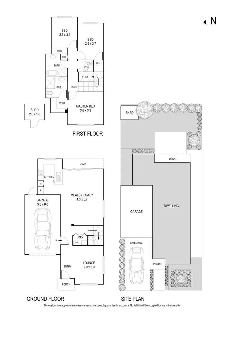Floorplan of Homely townhouse listing, 14 Parry Street, Croydon VIC 3136