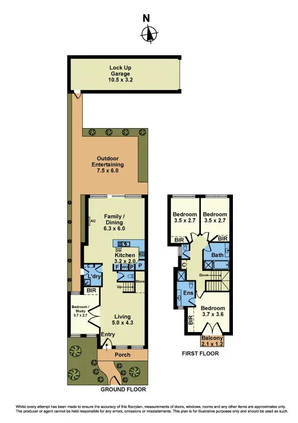 Floorplan of Homely townhouse listing, 118 North Road, Newport VIC 3015