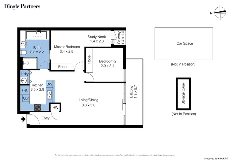 Floorplan of Homely apartment listing, 502/459 Royal Parade, Parkville VIC 3052