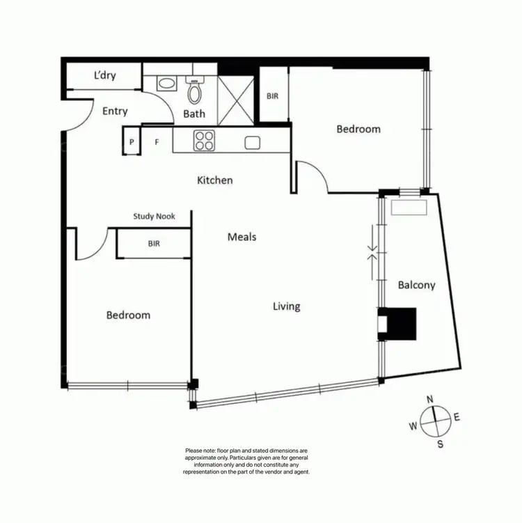 Floorplan of Homely apartment listing, 2205/639 Lonsdale Street, Melbourne VIC 3000