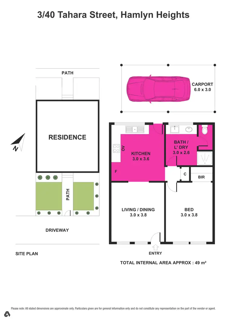 Floorplan of Homely unit listing, 3/40 Tahara Street, Hamlyn Heights VIC 3215