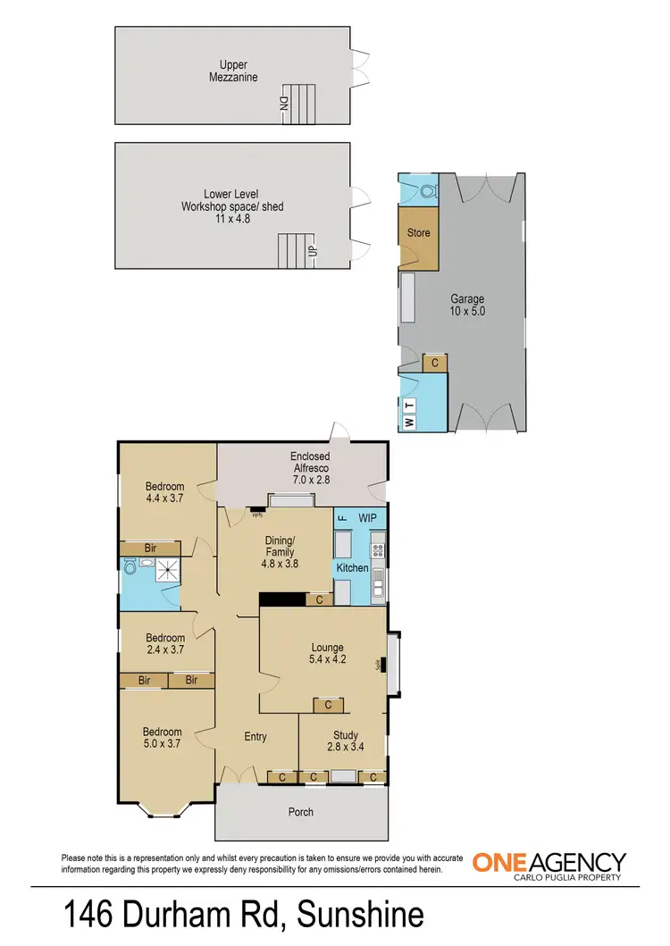Floorplan of Homely house listing, 146 Durham Road, Sunshine VIC 3020