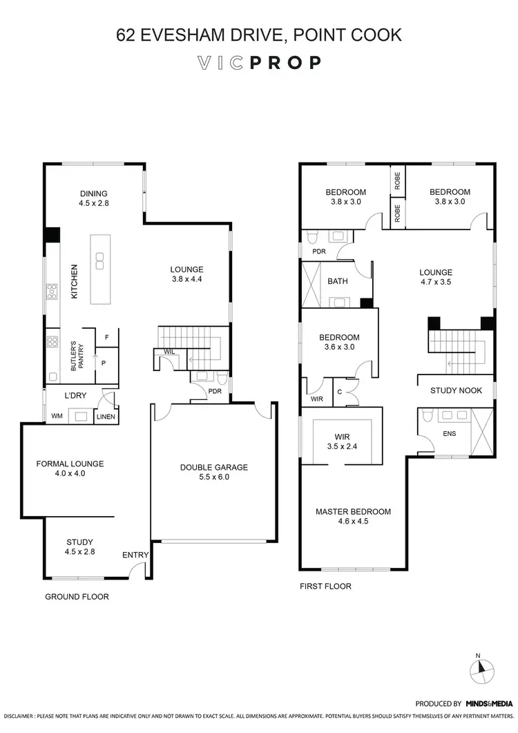 Floorplan of Homely house listing, 62 Evesham Drive, Point Cook VIC 3030